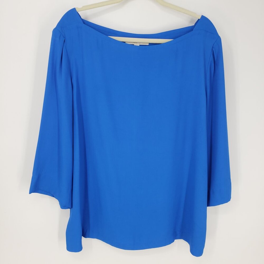 LOFT Electric Blue Boatneck Blouse